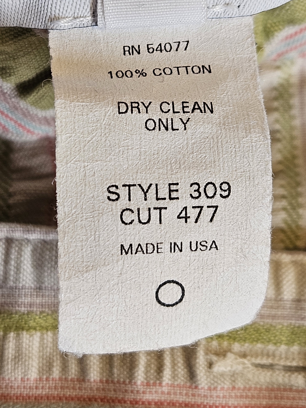 NWOT CAbi Striped Mini Skirt Olive Pink Cream Teal Women's Size 8 Cotton Casual - Picture 6 of 7